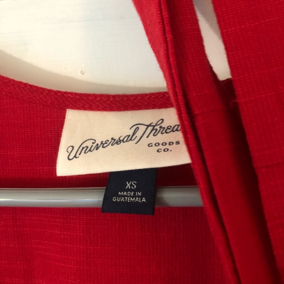 Red Wrap Dress - Picture 3 of 8